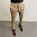 Men Suit Pants Dress Pantalone Hombre Stretch Slim Formal Trousers Calça Masculina Solid Color Casual Pants Fashion Men Clothing