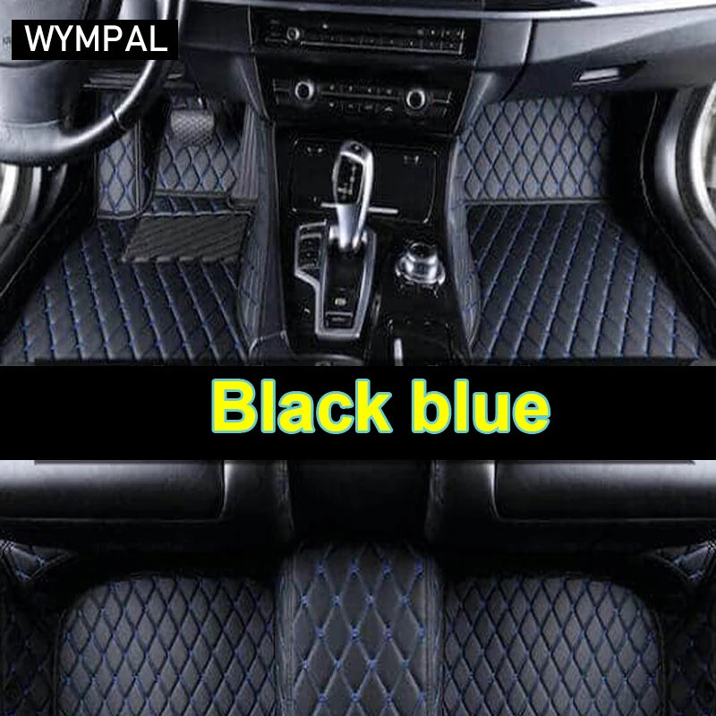 Car Mats For VW VW Passat CC 2008~2016 Floor Rug Set Auto Interior Parts Carpet Pad Luxury Leather Mat Car Accessories