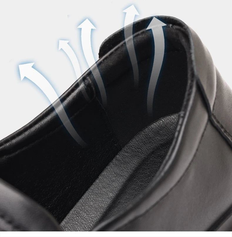 New Designer Solid Color Dress Shoes for Men Spring Autumn Fashion Leather Shoes Man Soft Sole Business Casual Shoe Male