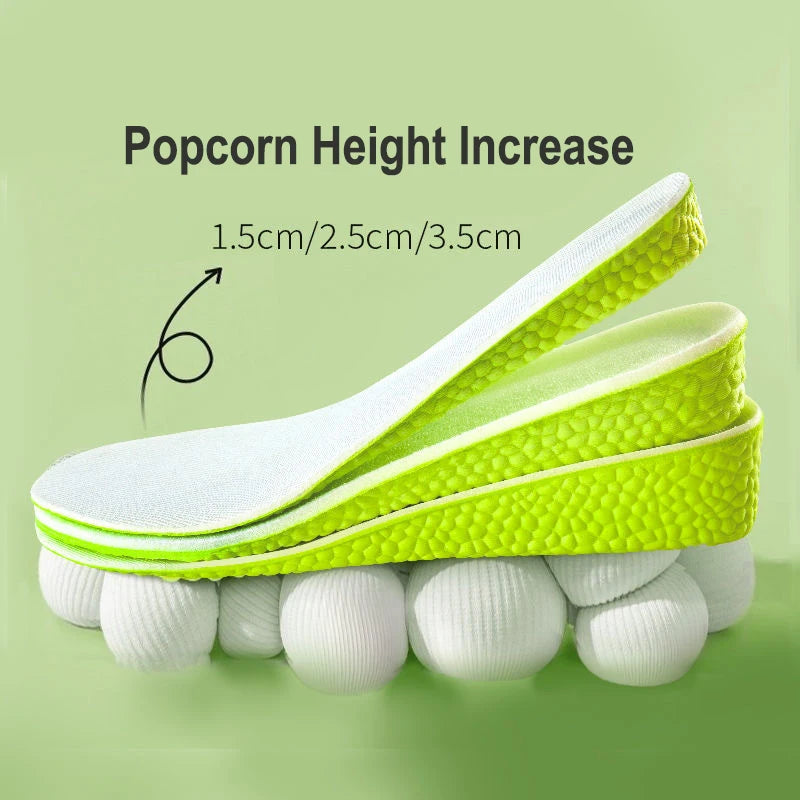 Height Increase Insole Shock Absorbant Breathable Memory Foam Full Palm Insole Soft And Not Deformed Height Shoe Pads - Free Item Weekend (50% off).