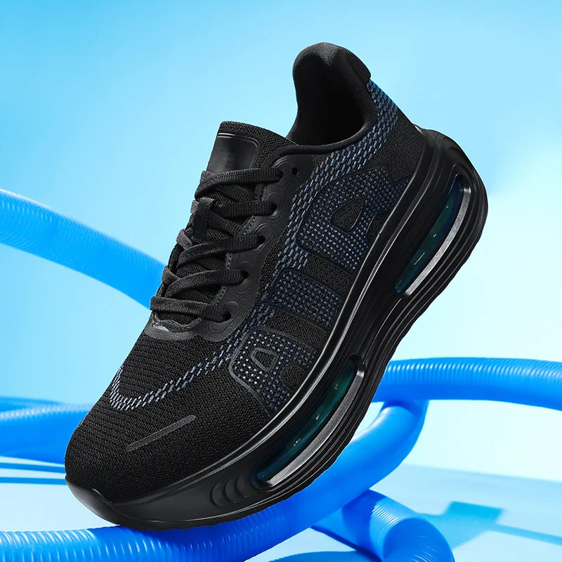 New Men's Running Shoe Night Fluorescent Women Carbon Plate Lace-Up Jogging Cushioning Sneakers Lightweight Casual Shoes