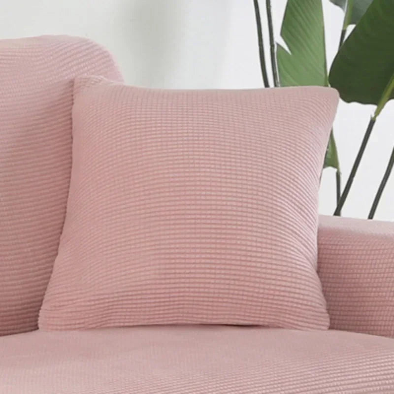 Solid Color Corn Grain Cover Candy Color Pillow Cover for Sofa Office Waist Back Cover Home Decorative Pillowcase Decoration