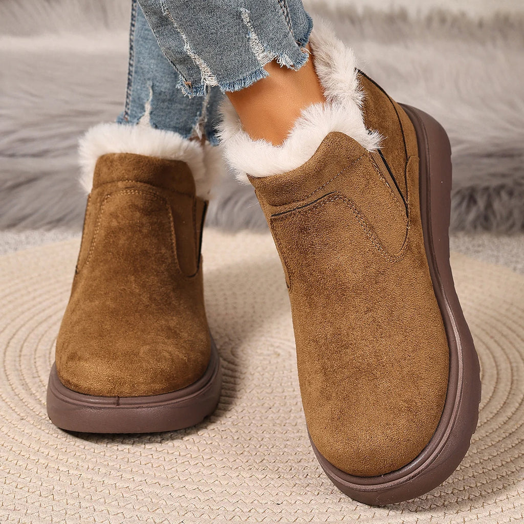 Women's 2025 Winter Cotton Shoes Comfortable and Warm Casual Versatile Thick-Soled Anti-Slip Durable Free Shipping Shoes