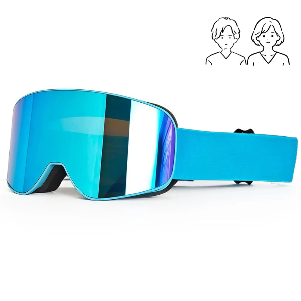 Fashion Adult Ski Goggles HD Lenses Skiing Glasses All Day Wear Snow Mountain Sports Snowmobile Snowboard Accessories