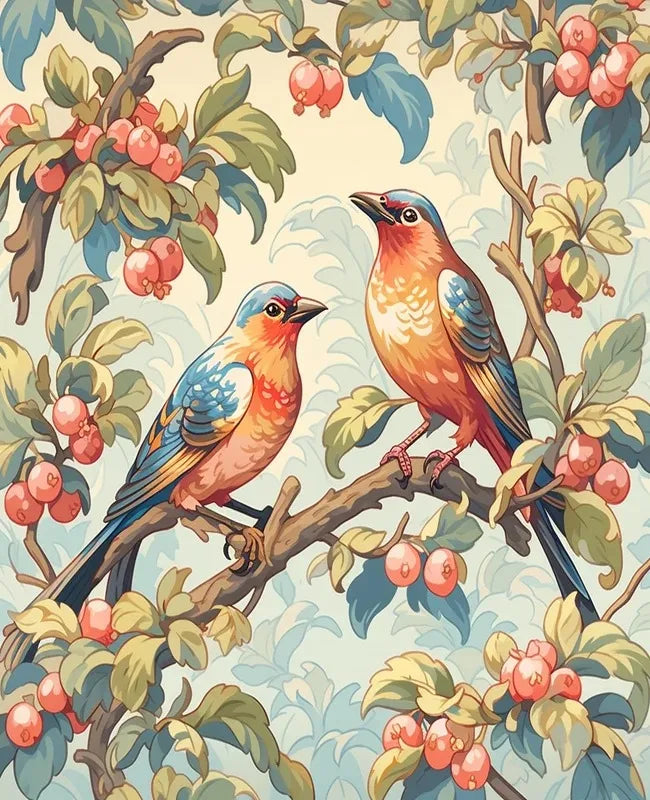 Painting Paints By Numbers Artistic bird illustration Wall Art Crafts Supplies Adults Handmade Paint Kit Canvas Picture