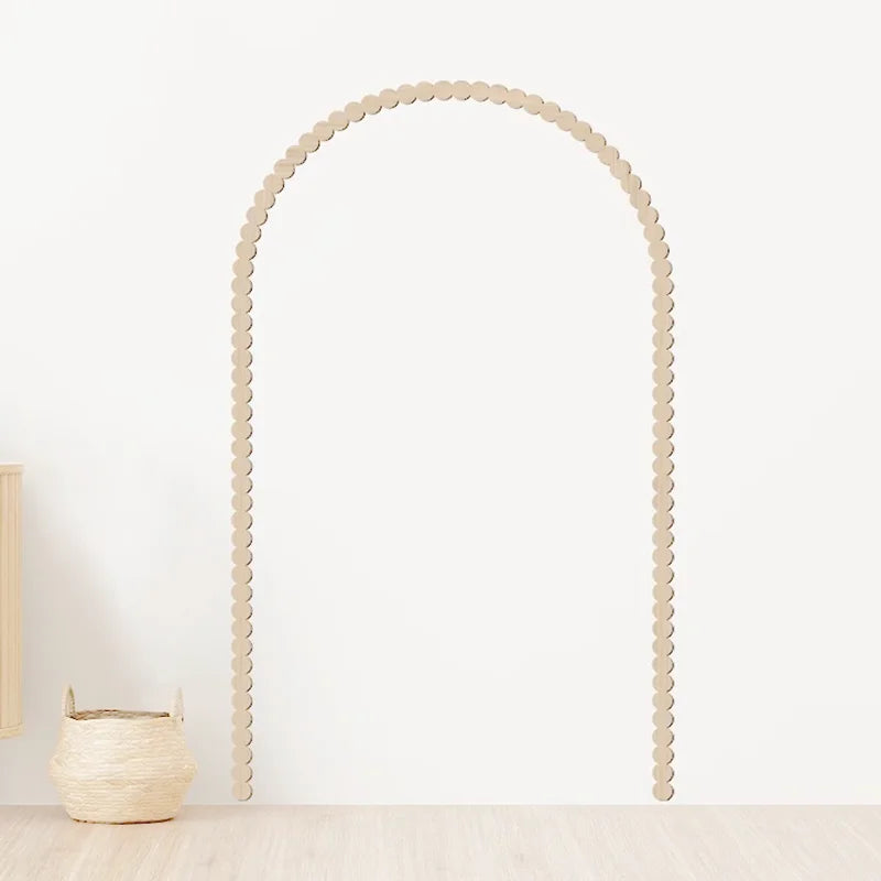 Wood Wall Arch Decor Modern Wooden Wall Panel Scallop Wall Trim Accent DIY wood  arch shaped wooden frame scalloped
