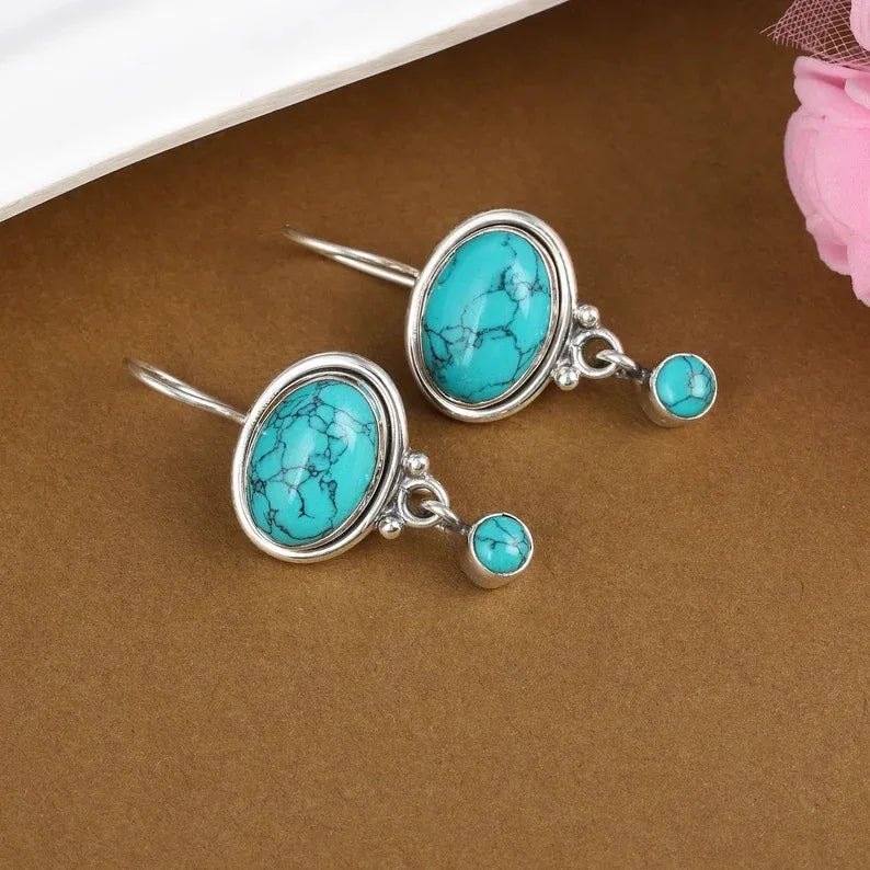 Indian Tribe Statement Dangle Earrings For Women Female Jewelry Vintage Ethnic Metal Drop Earrings Long Earring Accessories
