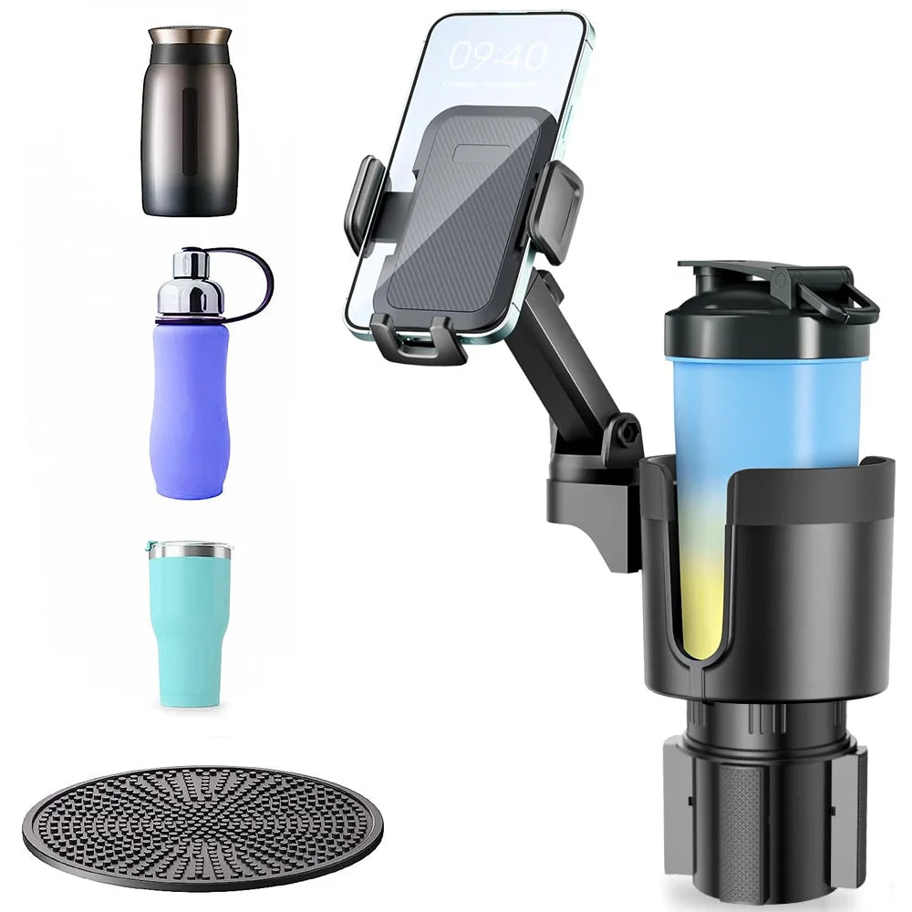 New multi-functional car cup holder, two-in-one car cup holder car phone holder, car drink holder