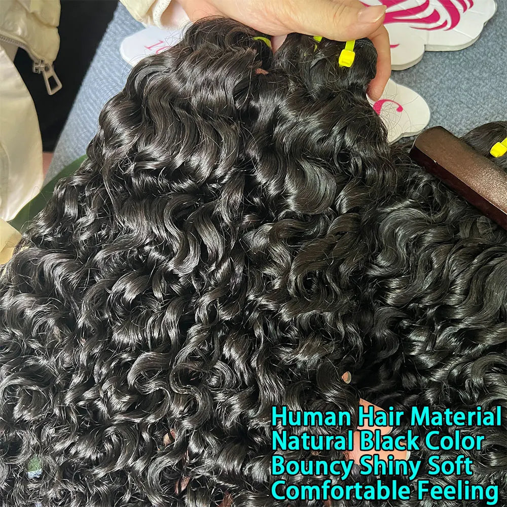 15A Burmese Curl Vietnam 100% Raw Virgin Human Hair Extensions #1B Natural Black for Human Hair Weave Bundles Curly Bundles