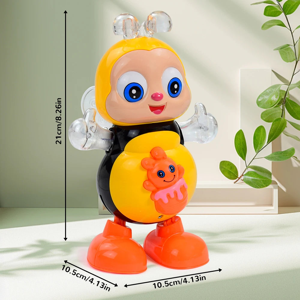 Children Electronic Pets Music Toy Cartoon Electric Vocal Toy Bee Toys With Sound Flash Lighting Sing Dance for Girls Boys Gifts