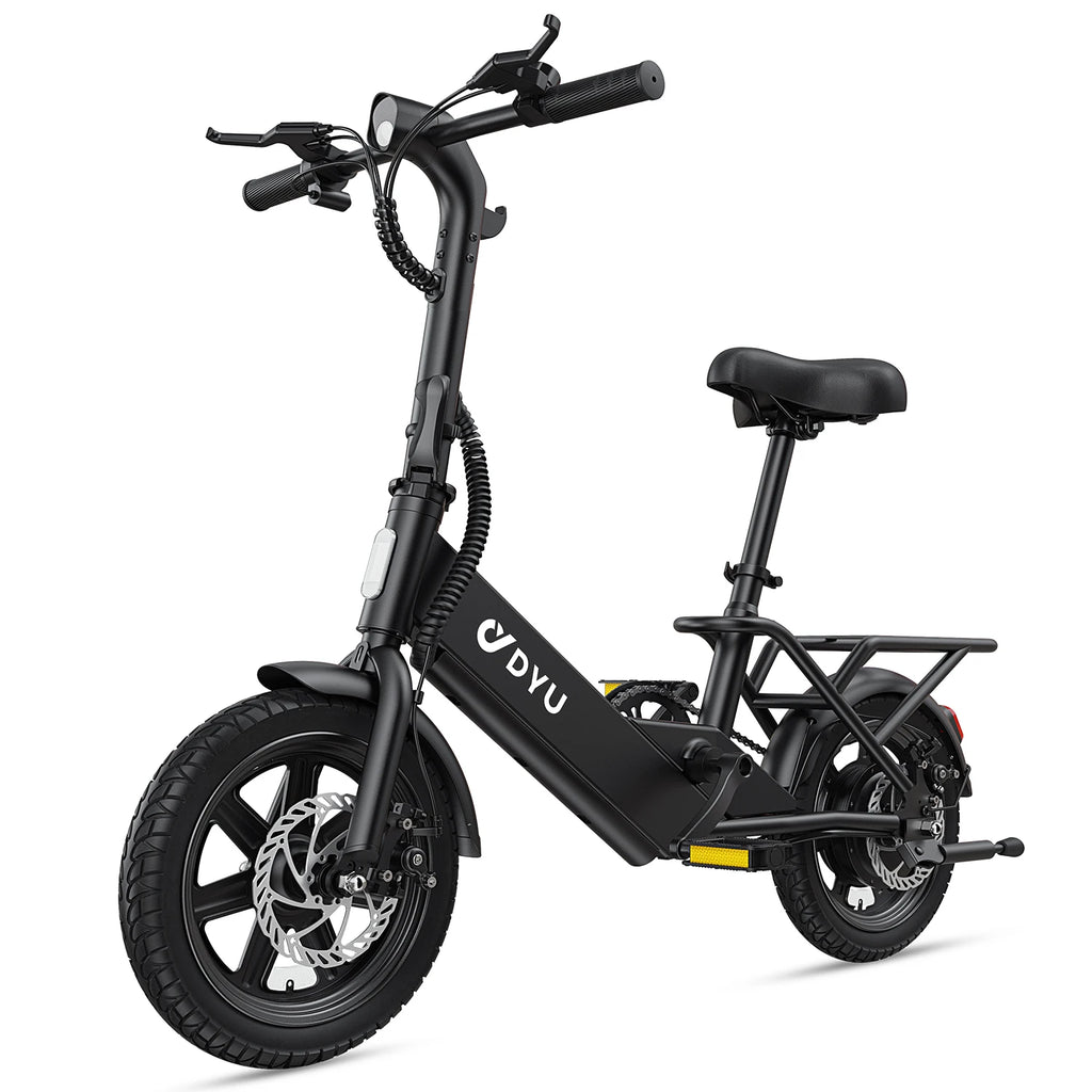 【1 Year Warranty】DYU C3 14 inch Electric Bike Peak 500W Motor 280WH Battery Electric Bicycle,20mph  city E-bike UL2849