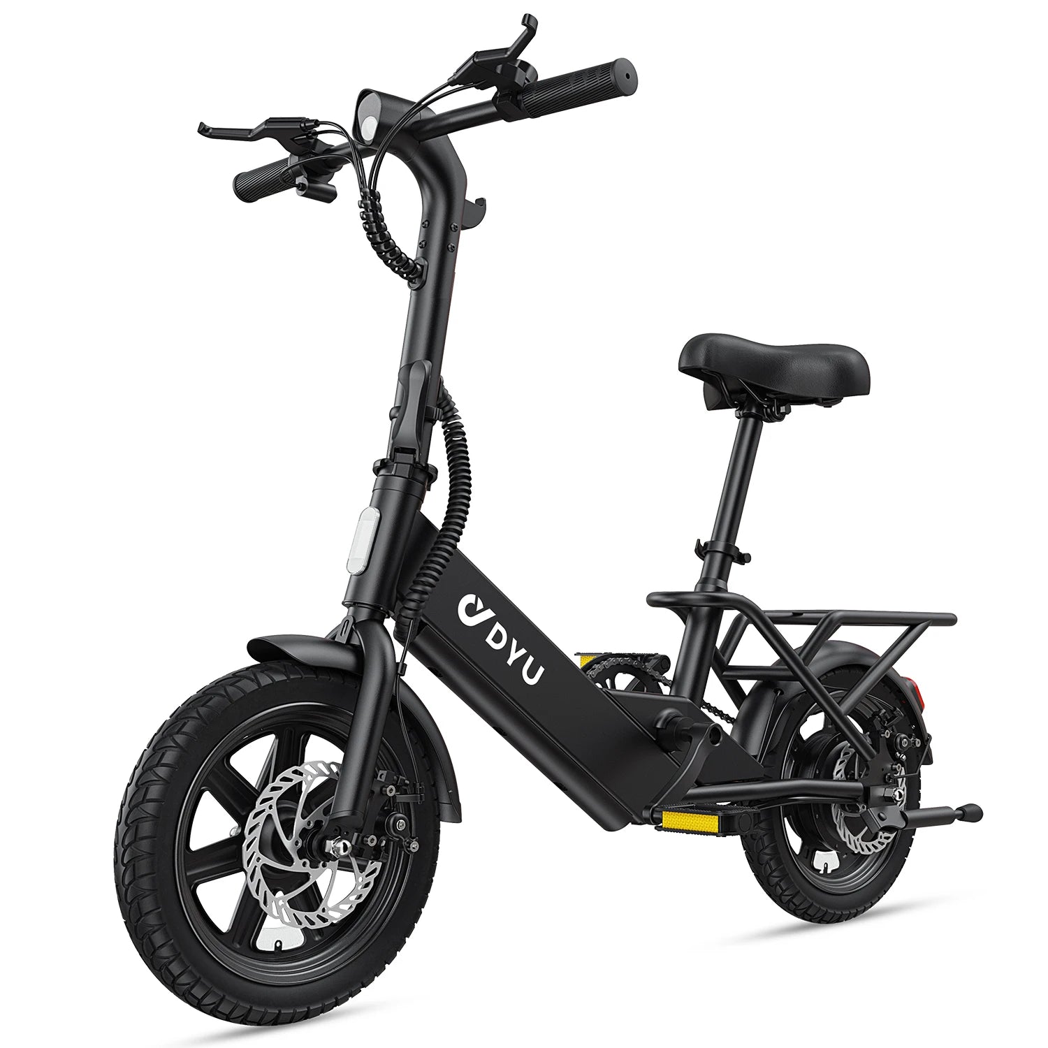 【1 Year Warranty】DYU C3 14 inch Electric Bike Peak 500W Motor 280WH Battery Electric Bicycle,20mph  city E-bike UL2849