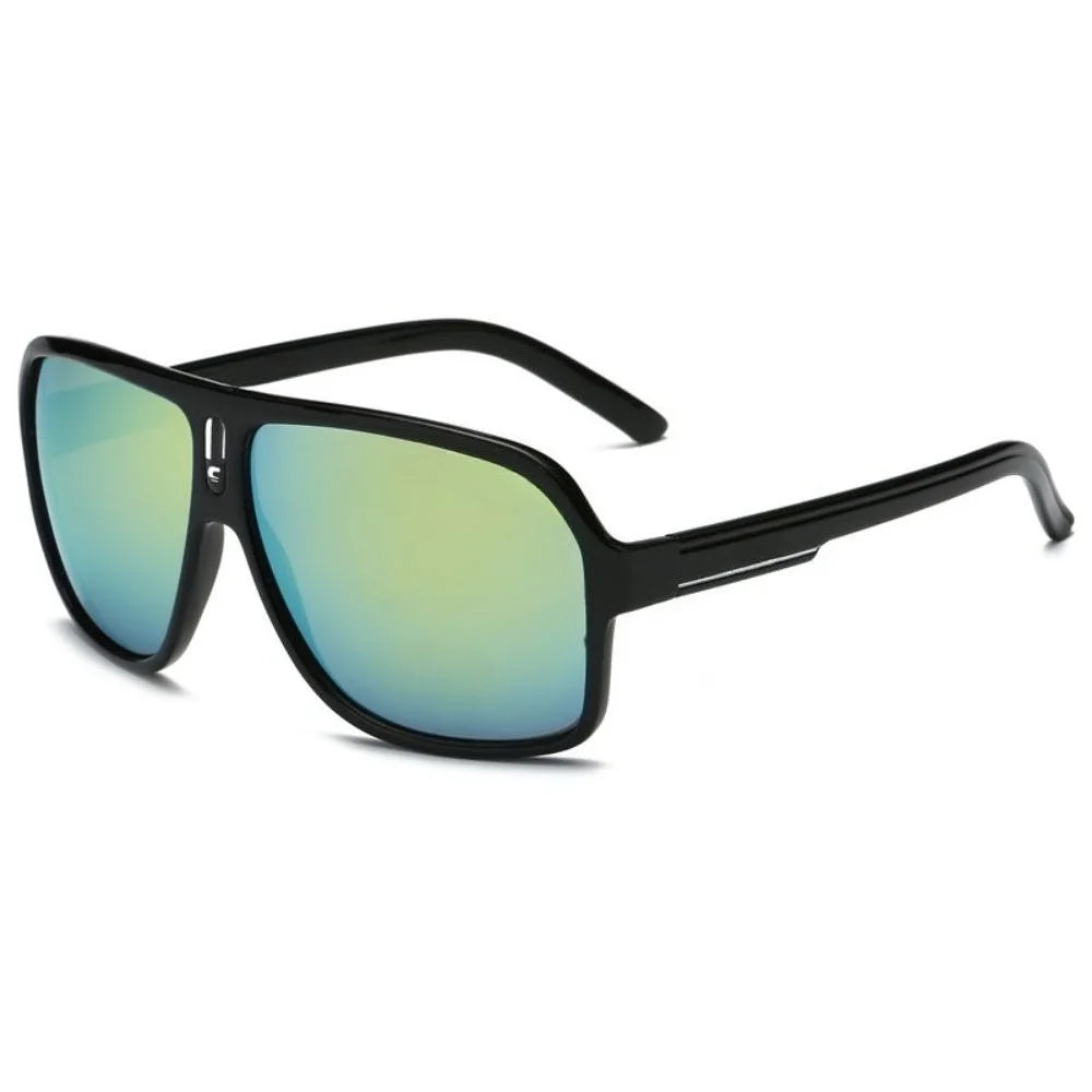 Men's Vintage-Inspired Fashion Fashion Glasses with Large Curved Frames - Perfect for Parties