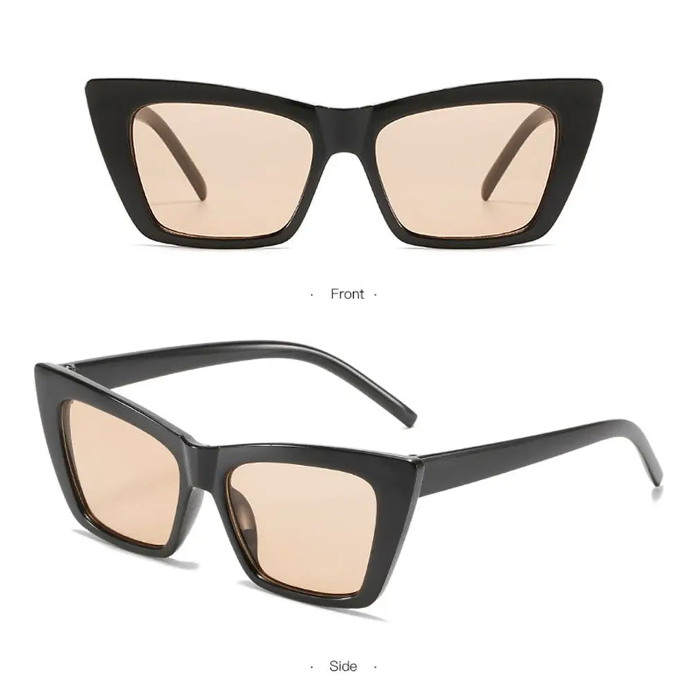 Trendy Cat Eye Sunglasses for Women/Men Retro Square Sun Glasses UV400 Protection Eyewear Summer Shades Fashion Accessories