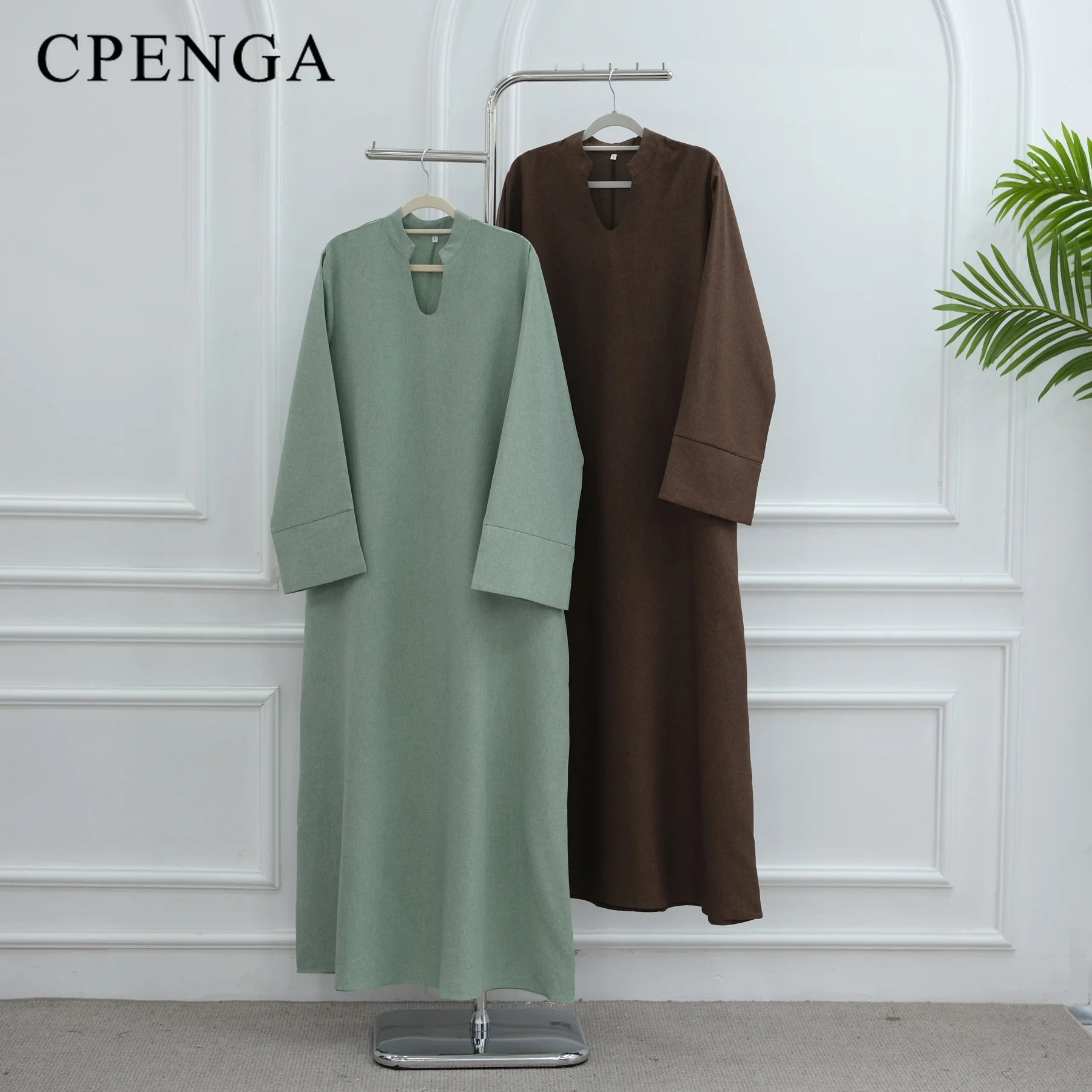 Ramadan Arabic Muslim Women Modest Dress Elegant Eid Dubai Abaya Islam Holiday Loose Outfit New Arrive Plain Turkey Kaftan Robe