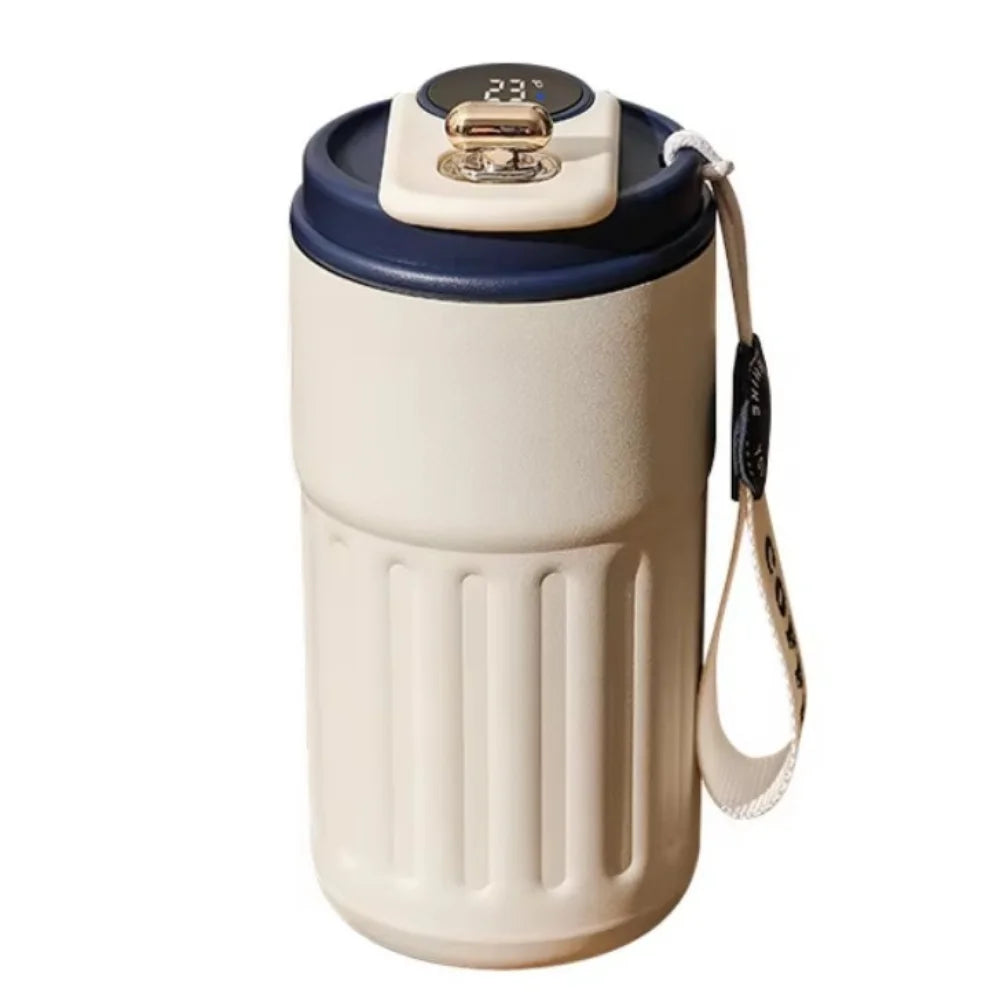 450ML Thermal Water Bottle Portable Creative Outdoor Insulated Mug Large Capacity Digital Coffee Thermos Cup Kitchen Supplies - - Free Items Weekend.