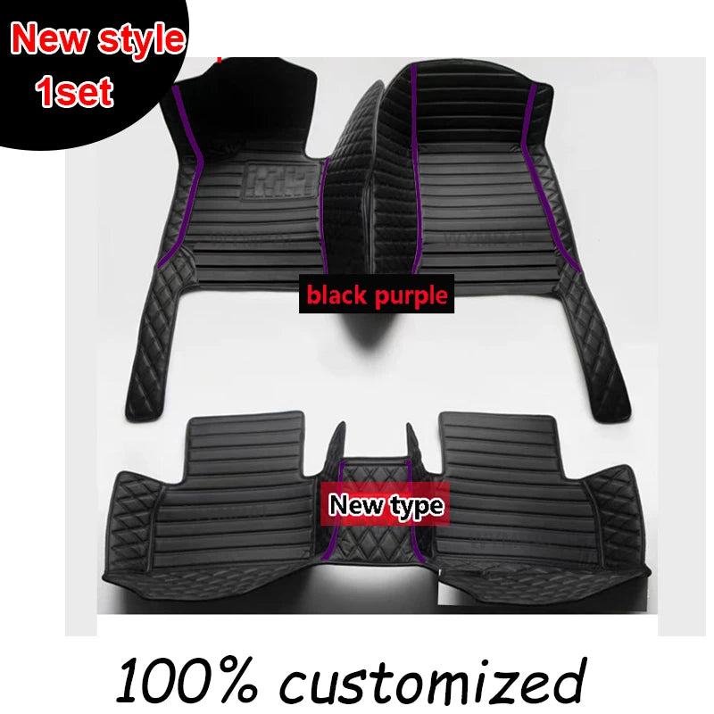 Car Floor Mats For Ford Mondeo MK4 2007 2008 2009 2010 2011 2012 2013 Auto Luxury Leather Men Women Car Mats Full Coverage