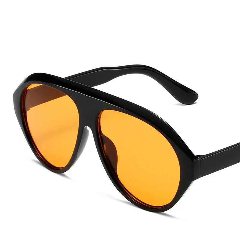 Fashion Pilot Oversized Sunglasses Goggles Women Luxury Brand Designer Sun Glasses Mens Womens Big Frame Trendy Shades UV400