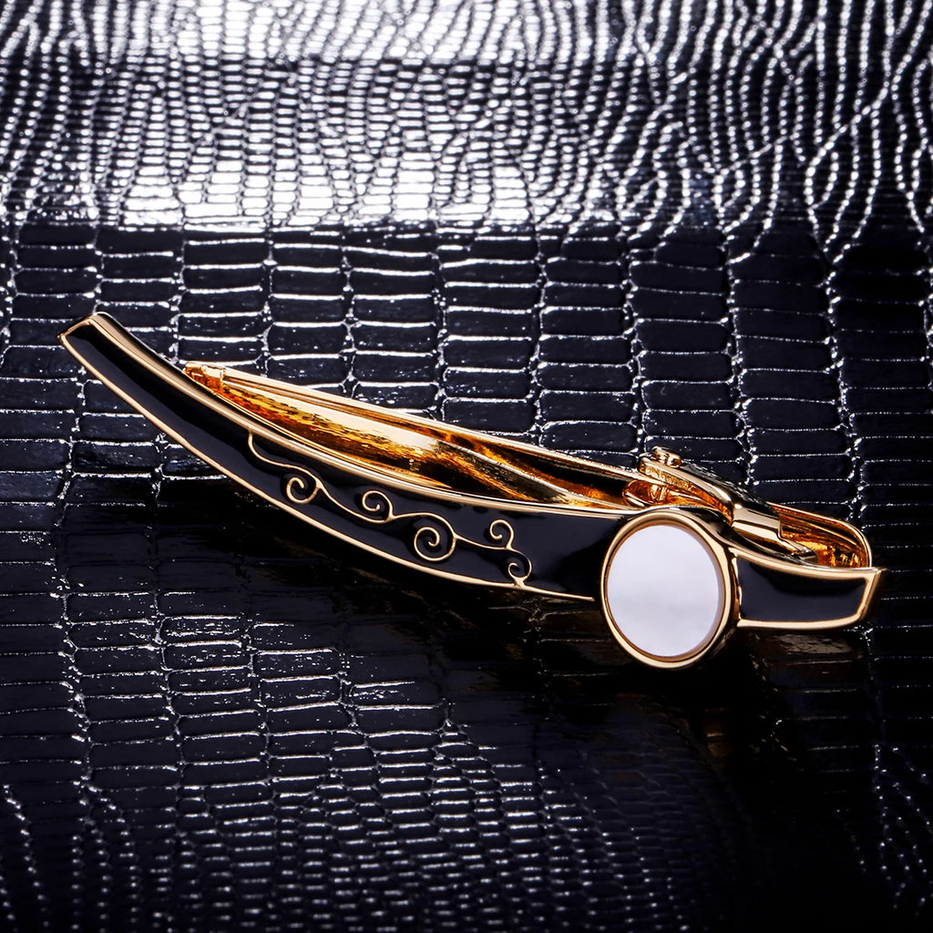 KFLK Shell Cuff links Necktie clip Tie pin for Mens Women Tie bars Cufflinks Tie clip Set Cufflinks Guests Cuff links Wholesale