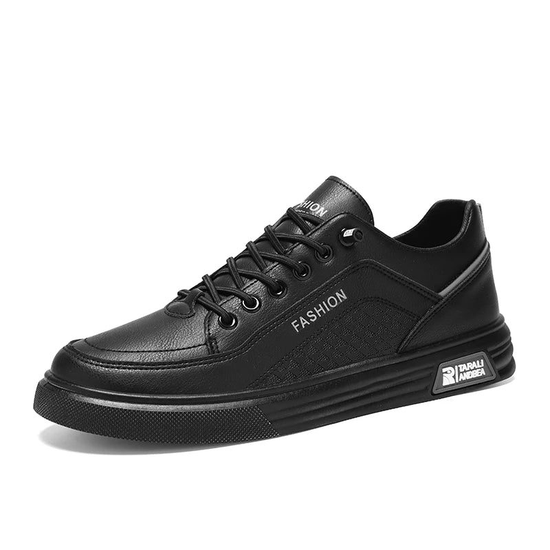 White Shoes Comfort Sports Vulcanized Shoes Zapatillas De Hombre Mens Casual Sneakers New Fashion Lace-up PU Leather Casual
