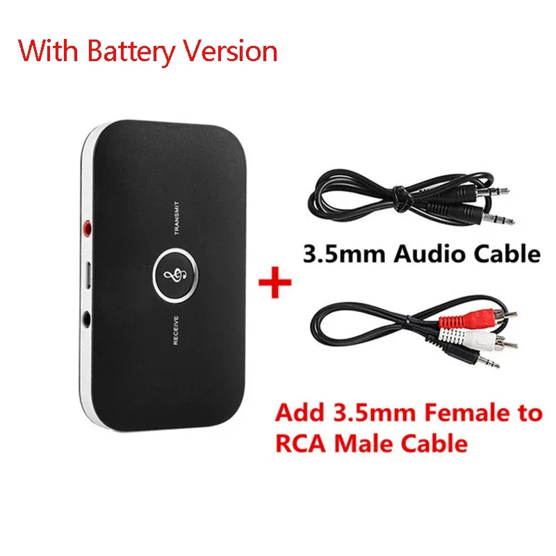 Bluetooth 5.0 Audio Transmitter Receiver RCA 3.5mm AUX Jack USB Dongle Stereo Music Wireless Adapter For Car kit PC TV Headphone - Free Item.
