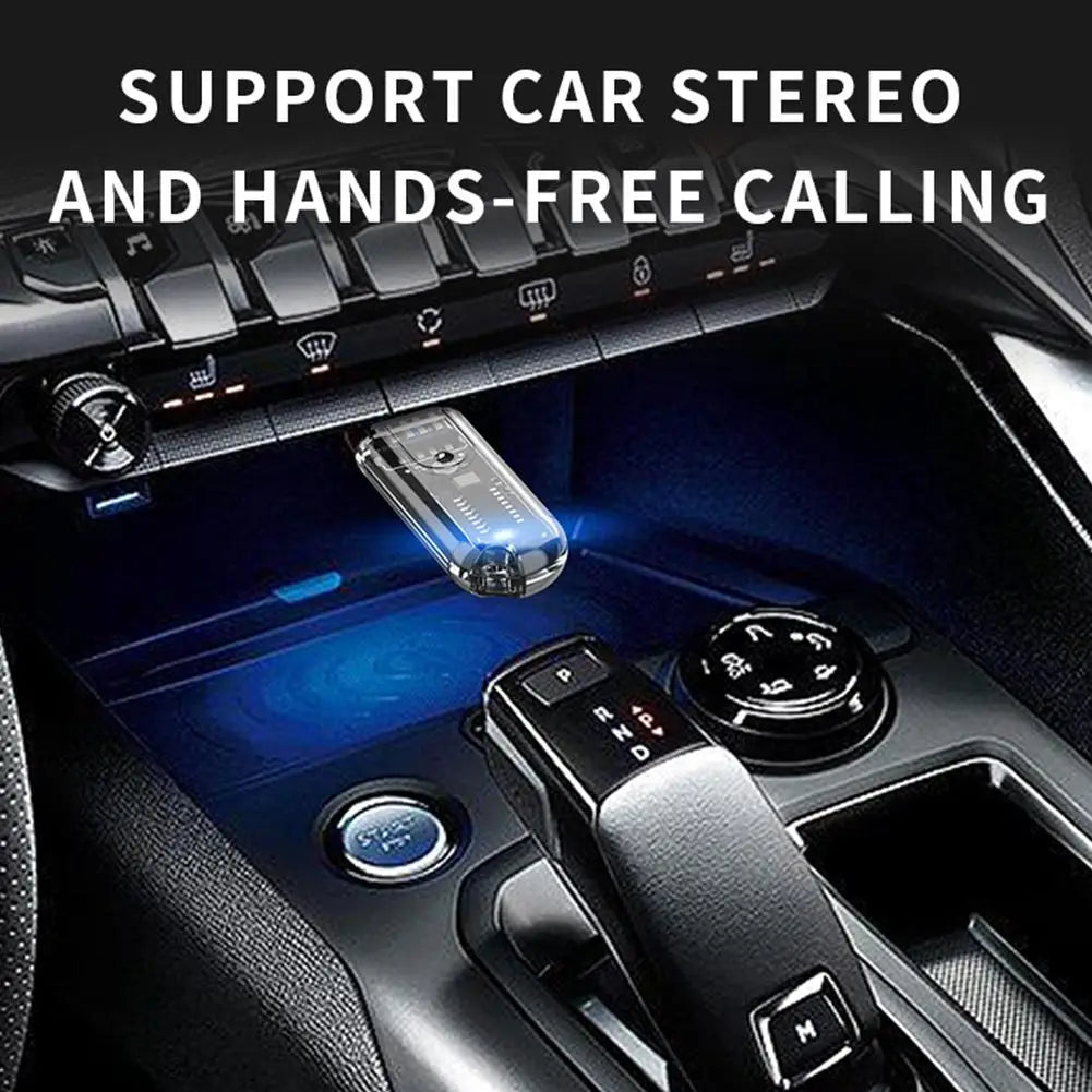 USB Bluetooth Receiver Adapter V5.3 USB Stable Receiver Connector Portable Lightweight Noise Free Car Speake For Computer B4Y0