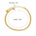 Anklets for Women Stainless Steel Gold Color Chain Anklet Female Summer Beach Accessories Foot Leg Bracelets New Fashion Jewelry