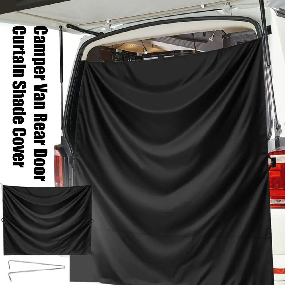 Universal Fit Car Sunshade Curtain Oxford Fabric Adjustable Elastic Rope Light Blocking Privacy Shade for SUV Truck Van