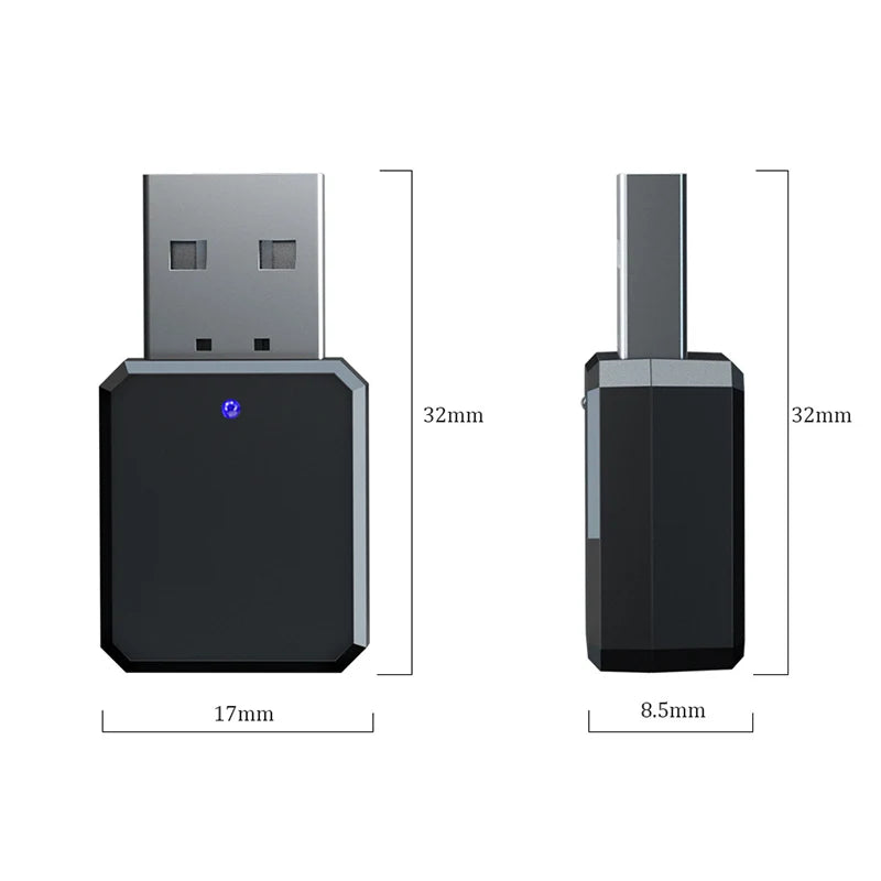 Bluetooth 5.0 Car Kit Wireless Music 3.5Mm Aux Usb Power Audio Receiver Adapter Auto Bluetooth Stereo for Car Radio Mp3 Pc