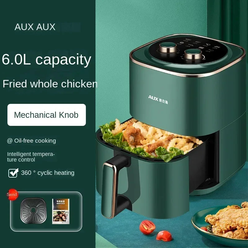 220V AUX Air Fryer and Oven Combo: Multifunctional, Fully Automatic, No Oil Technology, Easy-to-clean AB