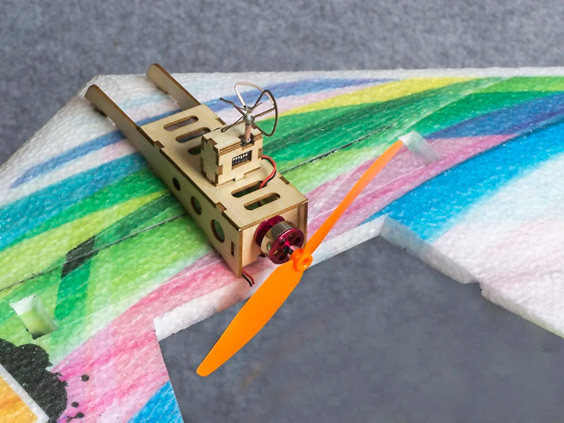RC Plane EPP Airplane Model DW HOBBY Rainbow Fly Wing 800mm Wingspan Tail push version RC Airplane Kit