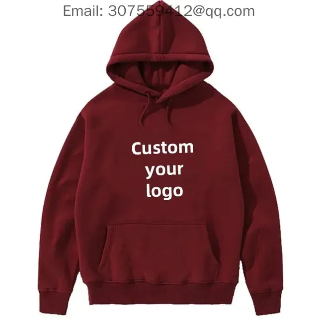 Free Addition of Logo for Men's and Women's Customized Hoodies, with the Option to Print Photos and Logos of Your Design as High