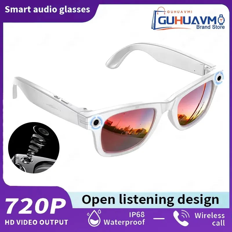4GB Smart AI Glasses 800W pixel AI Shooting Camera HD Photo Video Voice Call Translation IP67 Waterproof Bluetooth Glasses 2025