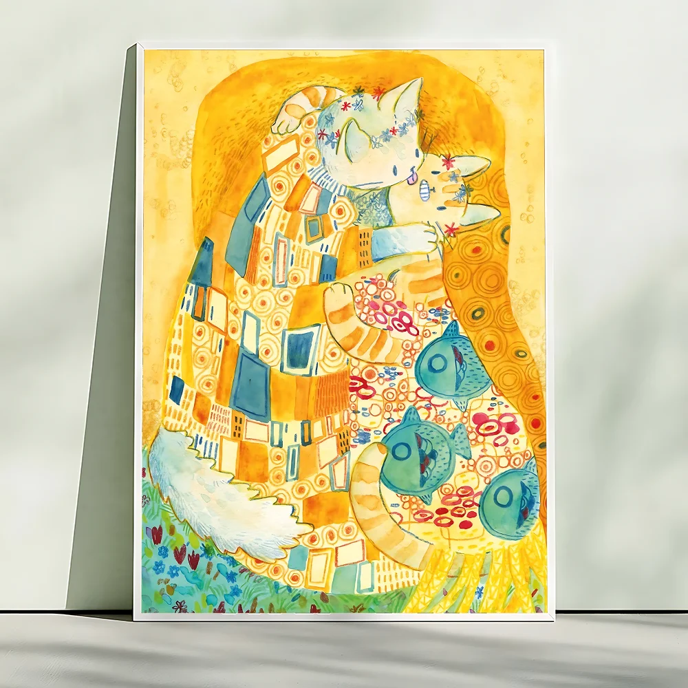 DIY Oil Painting By NumberGustav Klimt Art Home Decoration Wall Living Cafe Bar Room Decor Marvel Gift Frameelss