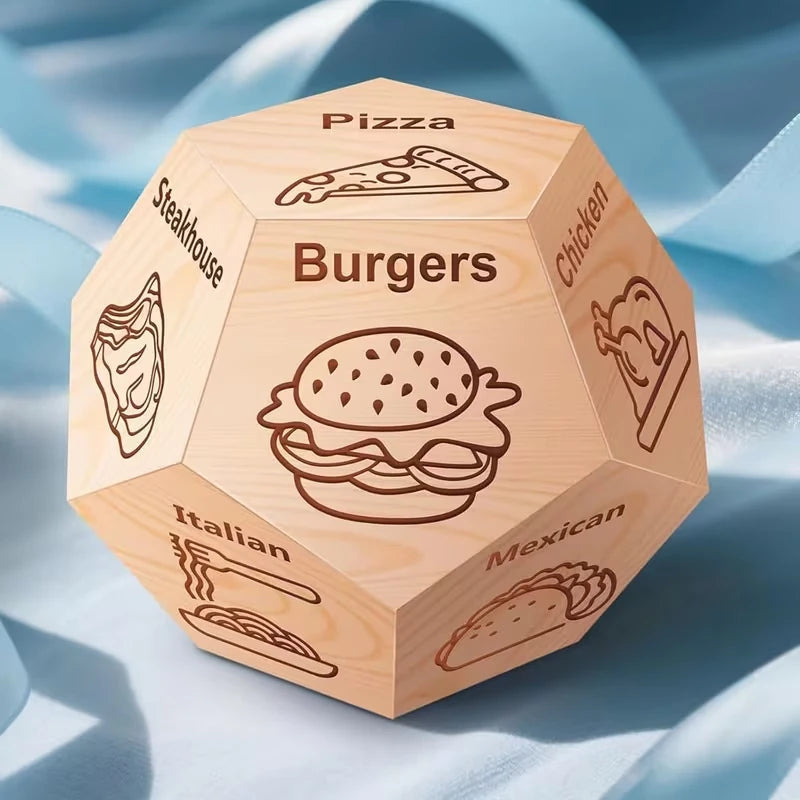 Valentines Day Gifts for Him Her,Date Night Food Decision Dice,Funny Couples Gifts for Boyfriend Girlfriend Anniversary Birthday