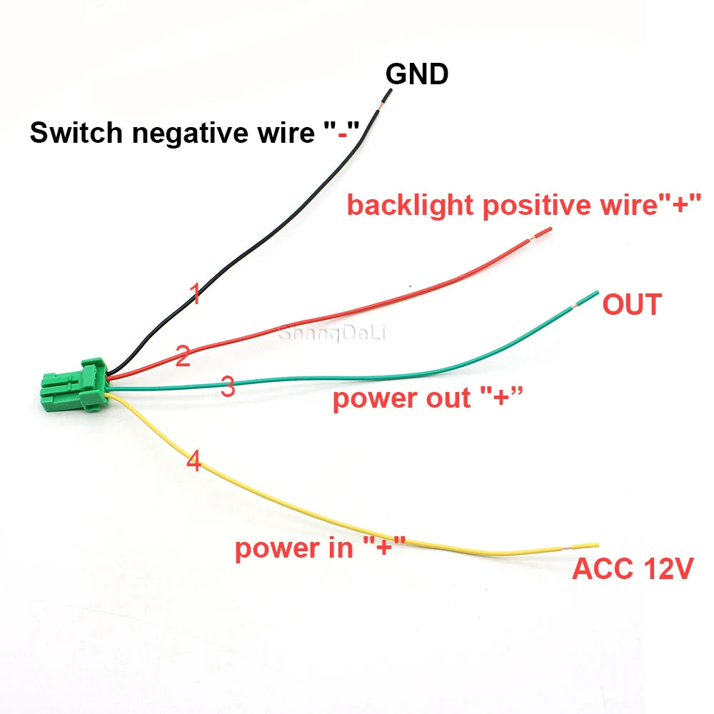 Car LED Spotlight Radar Fuel tank Rearview Steering Wheel Heating Button Switch with Wire for ISUZU MU-X D-MAX SPARK CROSS
