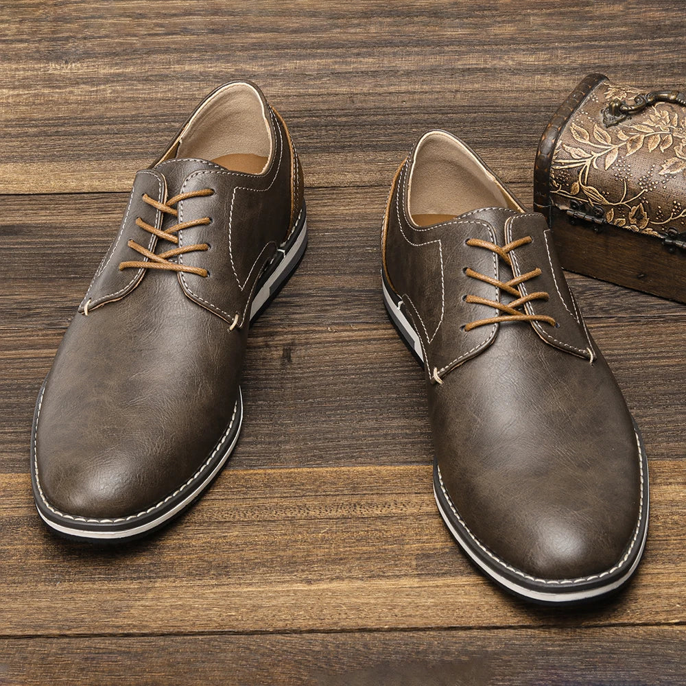 Men Shoes Comfortable Brand Fashion 2025 Leather Shoes Men #Kd4163