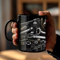 Funny 325ml Mechanic Coffee Mug Ceramic Wrench Pattern Water Cup Toolbox Design Sturdy Mechanic Mug Auto/Car Mechanic Gift