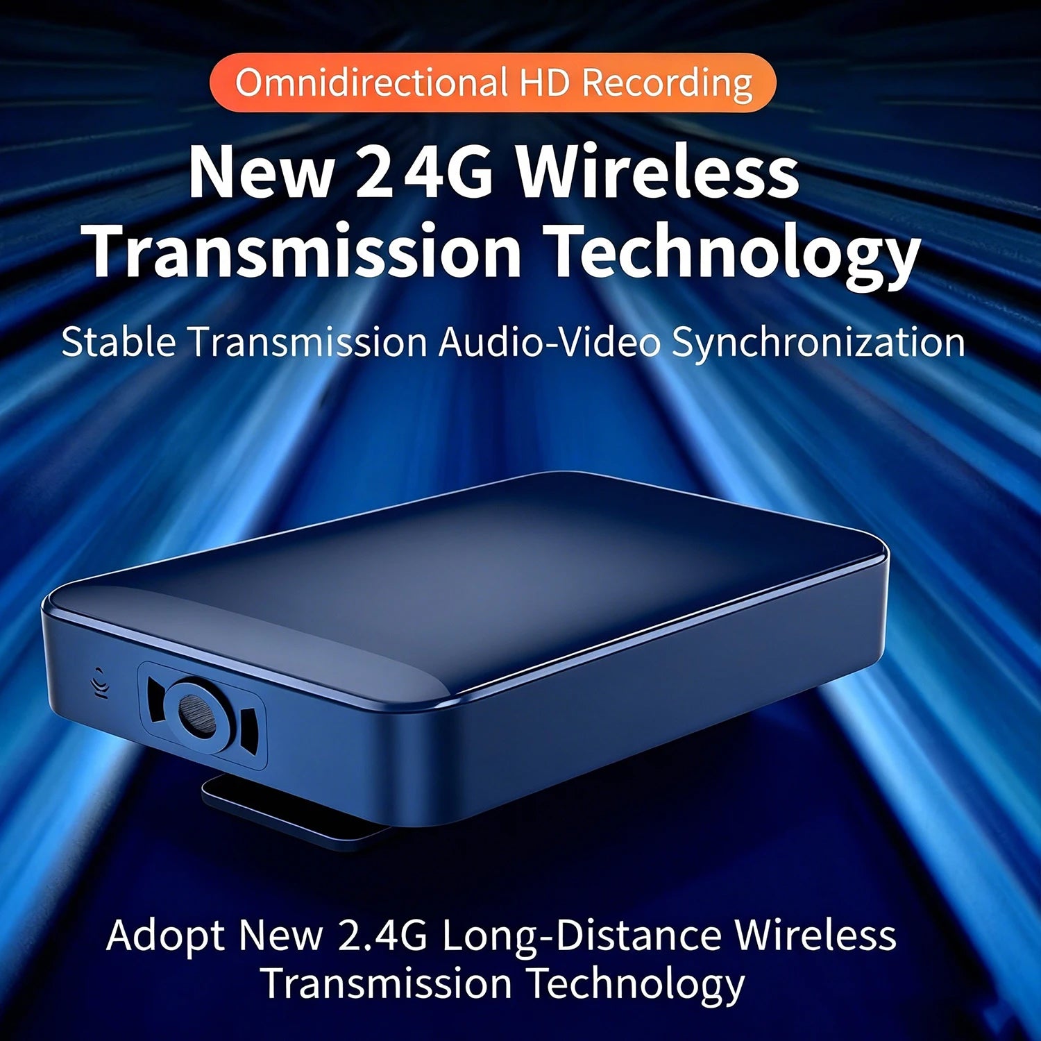 Wireless Lavalier Microphone Portable Audio Video Recording 2.4G Mini Mic for iPhone Android Live Broadcast Gaming Phone vlog