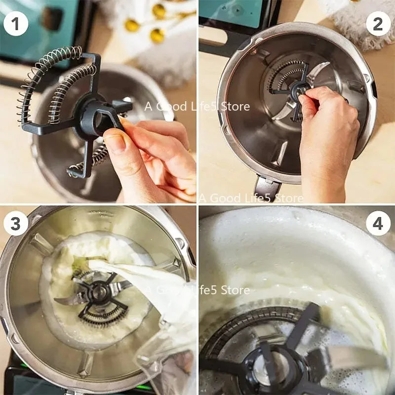 Thermomix TM5 TM6 TM7 TM31 blade milk frother, milk egg coffee frother, mixing kitchen tool