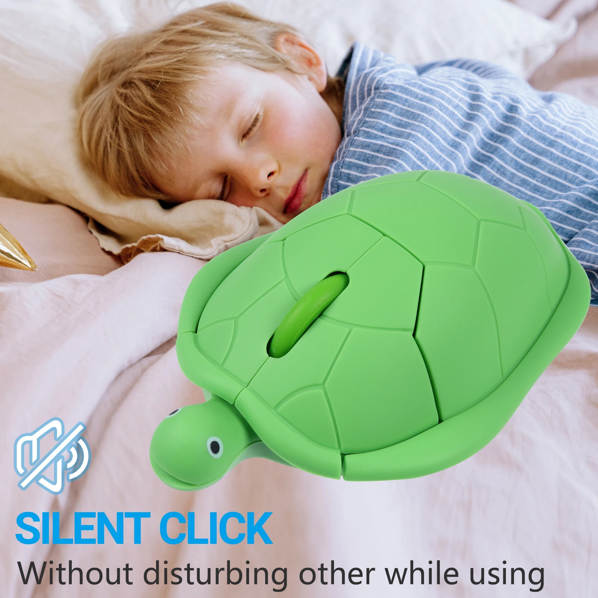 Wireless 2.4G Turtle Appearance Anti Slip Design Plug And Play Light Weight Portable Cute Creative Mause Office Use Gift For Kid