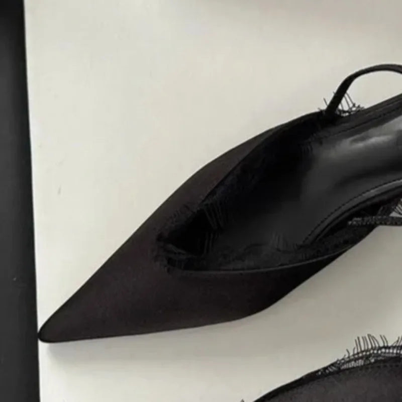 Women Sandals 2025 Summer Pointed Toe High Heels Ladies Fashion Banquet Dress Wedding Party Pumps  Designer Women Shoes
