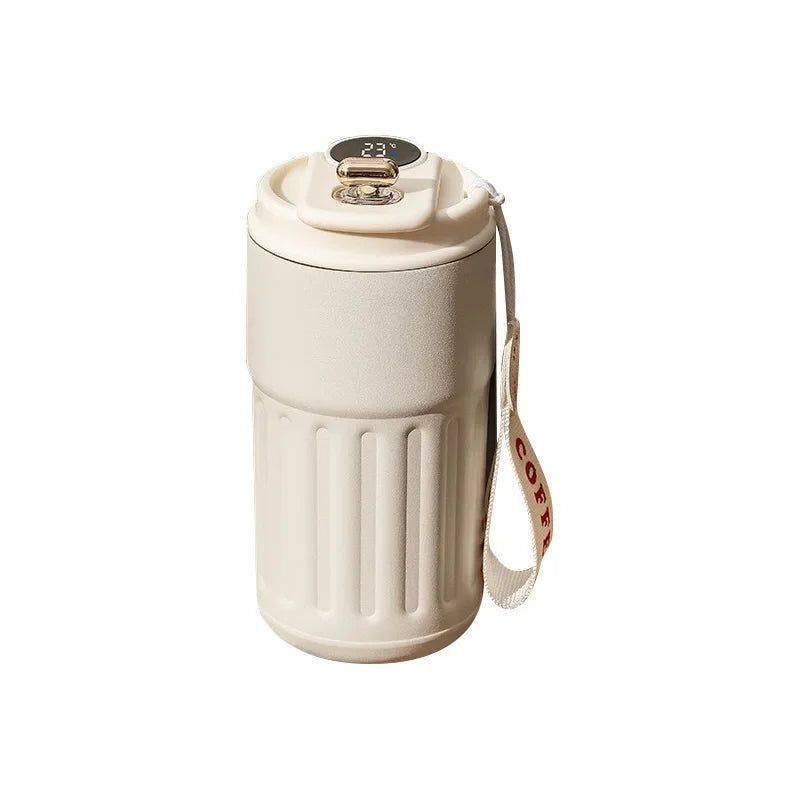 Stainless Steel Vacuum Cup Office 450ml 510ml Thermos Bottle Smart Display Temperature Coffee Cup Business Portable Thermal Mug