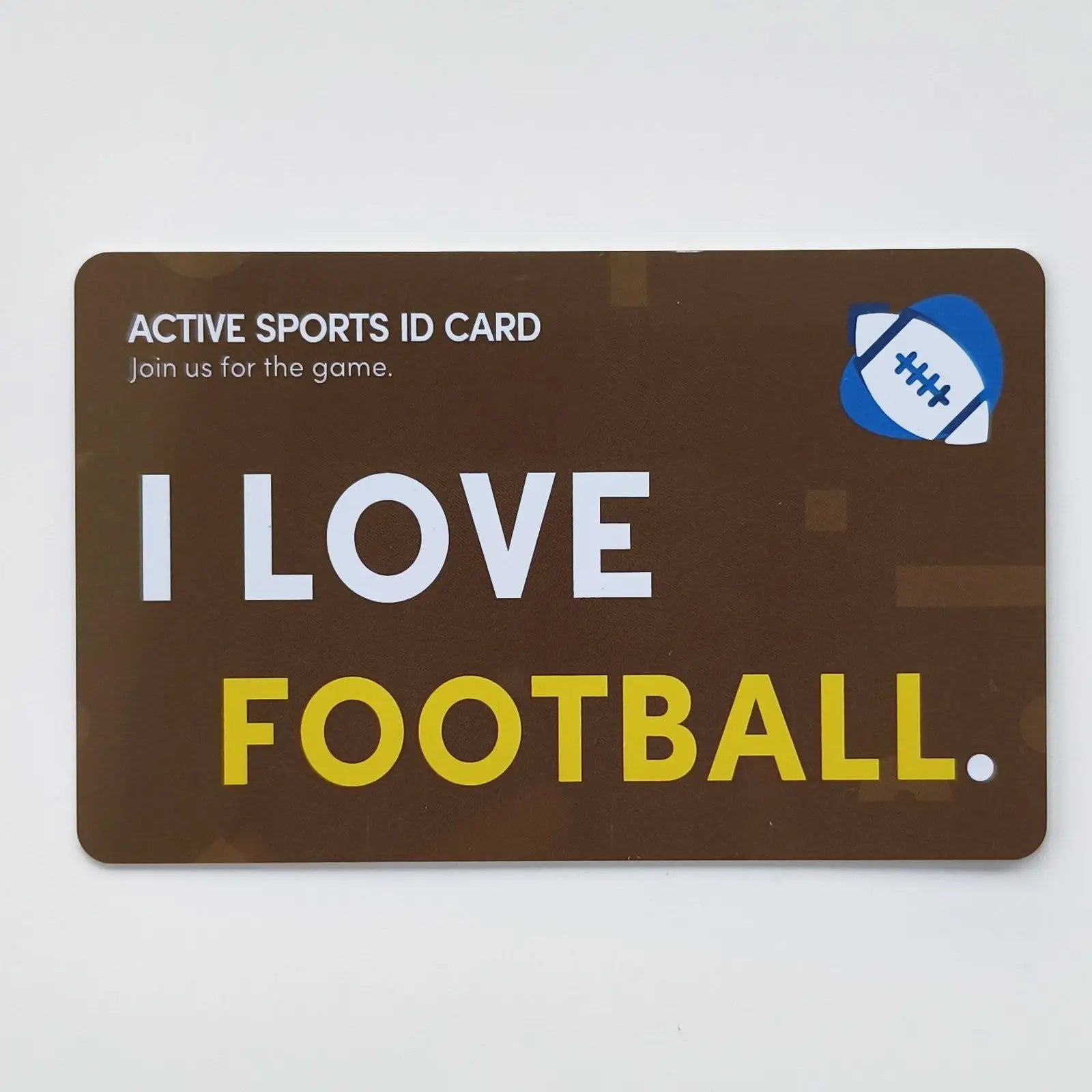 i love baseball basketball football cricket Card Games cycling golf Fitness Singing Table tennis Skating Active sports id card