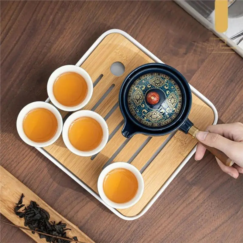 B84B-Tea Maker Set In Portable Design For Puer& Kung Fu Tea Brewing With Integrated Infuser