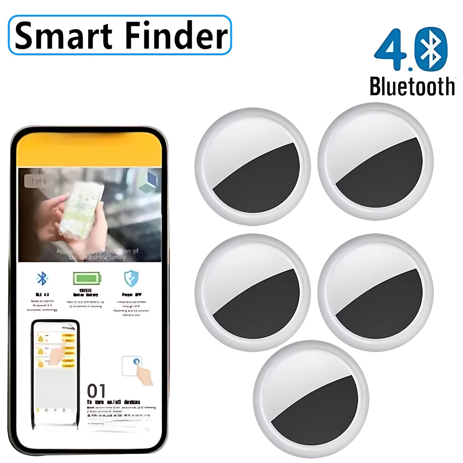 GPS Mini Tracker GPS Locator GPS Smart Car Work For isearcing Smart Finder Key Finder Children Locating Tracker Pet Tracker GPS