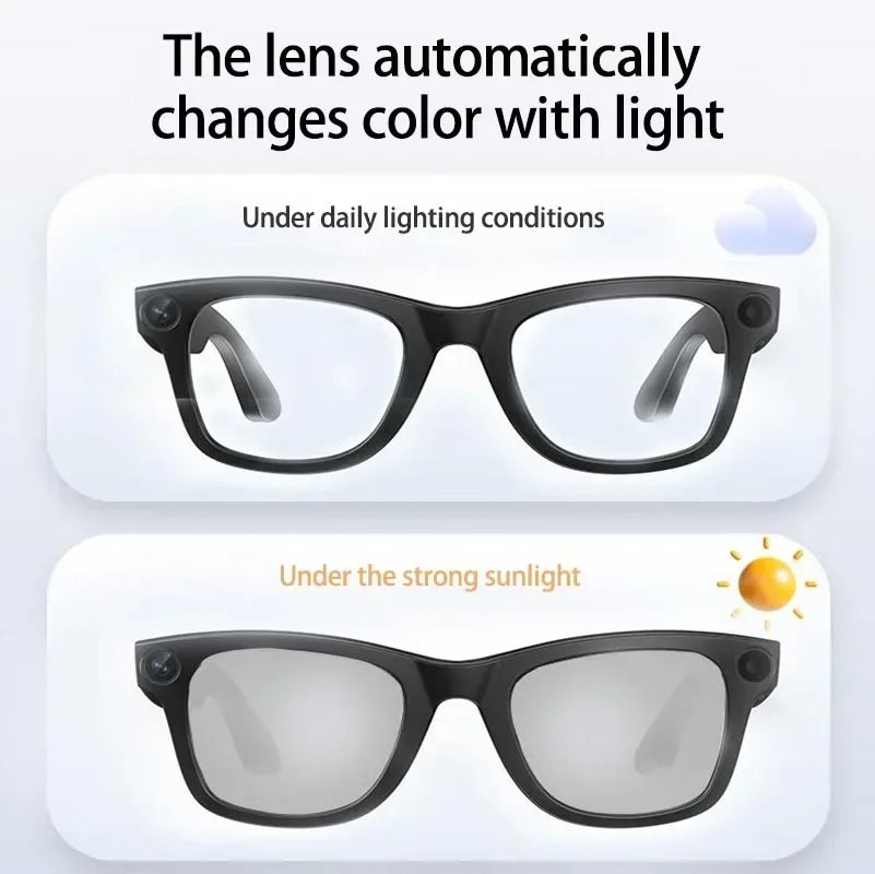 Lenovo AI G300 Smart Glasses 8MP HD Camera for Video Recording & Voice Call Multi-Function Translation Glasses with Anti-Blue