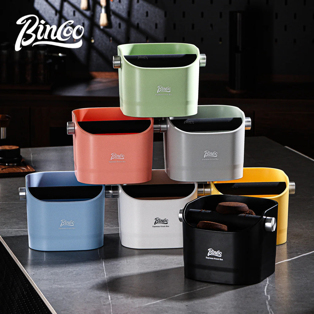 Bincoo Large Capacity Coffee Knock Box Home Use Bar Knock Out Bin for Espresso Machine Waste Grounds ABS Coffee Waste Disposal