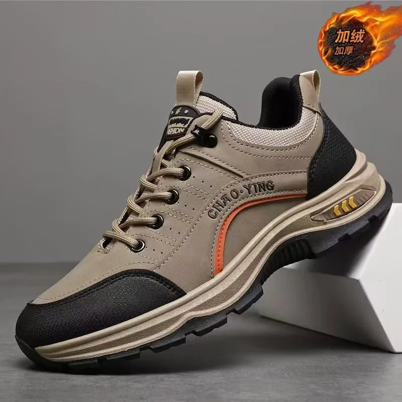 Spring 2025 Men's Fashion Outdoor Sports Casual Shoes Anti-slip Wear-resistant Mountain Climbing Work Shoes Versatile Comfort...