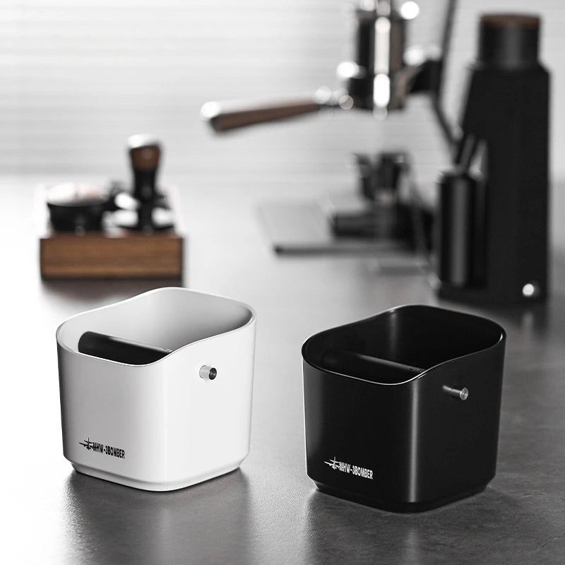 MHW-3BOMBER Small Square Coffee Grounds Bucket Home Bar Espresso Machine Waste Powder Grounds Knocking Grounds Box